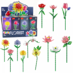 Flower Construction Blocks Compositions 60-150 pcs Mix