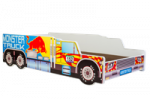 RIKO Laste Monster Truck voodi koos madratsiga 140x70