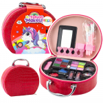 Nail Makeup Beauty Set in a Red Cosmetic Bag