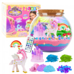 Creative DIY Terrarium Kit with Colorful Unicorn LED Lamp and Remote Control
