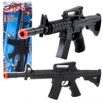Toy Rifle Mechanical Shot Sound Black 32cm