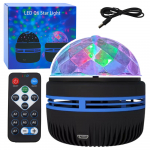 Projector Ball Night Lamp Colorful LED Lights 360&deg; Remote Control