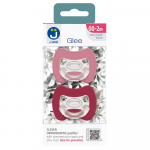2-pack. Smart pacifiers Glee 0-2m old rose-red