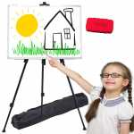 Magnetic Board on Stand Set Magnets Markers Sponge