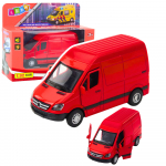 Delivery Truck Metal Red 1:32 Lights Sounds