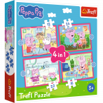 4-in-1 Puzzle (12, 15, 20, 24) &ndash; Peppa Loves Adventures &ndash; Trefl 34672