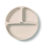 BabyOno silikoonist sektoritega taldrik Beige 303953