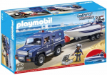 Playmobil 5187 - City Action Police Truck with Speedboat