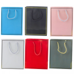 Gift Bag with Gold Frame Mix Color 23 x 18 x 10 cm