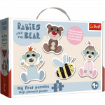 Puzzle - Baby Classic - Friendly Babies - Babies and Teddy Bear Trefl 36139