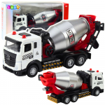 Concrete Mixer Construction Vehicle Metal Cabin Rotating Drum Lights Sounds