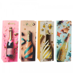 Paper Gift Bag For Champagne Bottle Pastel 35 x 12 x 9 cm