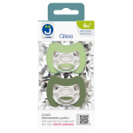 2-pack. Smart pacifiers Glee 6m+ sage-green