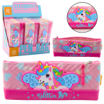 Pencil Case School Kit with Unicorn Pink 20 x 8.5cm