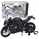 Sports Motorcycle Metal Lights Sounds Black S1000 1:12