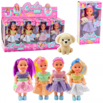 Mini Doll In Dress Set Pupil Mix 12cm