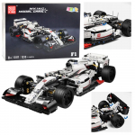 Construction Bricks F1 Race Car White and Red 1235 pcs.