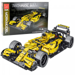 Construction Bricks Race Car R.S.18 Yellow 1:10 1093 pcs.