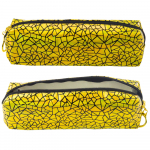 Single-compartment School Office Pencil Case Holographic Pattern Gold 20x6.5 cm