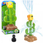 Water Toy Cactus With Parrot Rotating 360&deg; Green