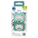 2-pack. Smart pacifiers Glee 6m+ mint-turquoise