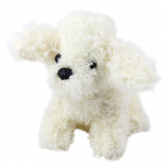 Plush Toy Miniature Poodle Dog Cuddly Toy White 20cm