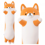 Plush Shiba Dog Mascot Pillow, Oblong, Roller, 60cm
