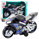 Racing Bike Racer Drive Lights Sounds Black Blue