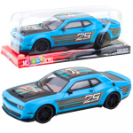 Rear-wheel drive sports racing car blue