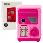 Electronic Safe ATM Piggy Bank with PIN for Children Pink