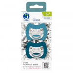 2-pack. Smart pacifiers Glee 6m+ marine-blue