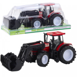 Tractor Agricultural Vehicle Farmer With Grapple Red