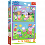 Puzzle - 2x24 - Peppa on the playground - Peppa Pig 34435