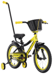 Laste jalgratas Tabou Rocket Alu 16", must/kollane