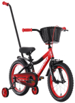 Laste jalgratas Tabou Rocket Alu 16", must/punane