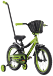 Laste jalgratas Tabou Rocket Alu 16", must/roheline