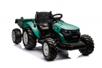 Bērnu elektriskais traktors ar piekabi HC-306 Dark Green