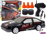Radiovadāmā ma&scaron;īna ar pulti Sports Car 1:24 Black