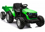 Bērnu elektriskais traktors ar piekabi HC-306 Light Green