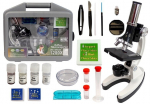 Children's Microscope in a Carrying Case Educational Scientist 28 Elements 300x 600x 1200x