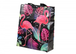 Flamingos Gift Bag Black 30.5cm x 24.5cm x 10cm