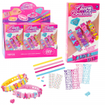 DIY Bracelet Set Letter Charms 4 Adjustable Bracelets