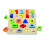 Puidust numbrite ja kujundite pusle Viga 50119 18M+