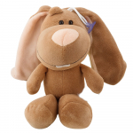 Plush Bunny Cuddly Toy with Suction Cup Brown 23 x 12 cm