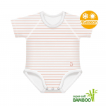 Growing body Bamboo 4Season 0-36m peach stripes