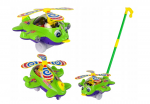 Plane Pusher Bell Stick Pilot Green