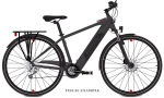 Meeste elektriline matkajalgratas Tabou Kinetic UP ECO 28" 525 Wh, antratsiit/punane