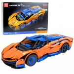 Construction Bricks Sports Car RC Blue and Orange 1883 pcs.
