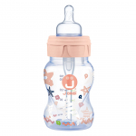 Anti-colic feeding bottle Trendy 160ml peach