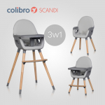 Krzesło do karmienia Colibro Scandi Dove KR/CO/SCANDI/DO